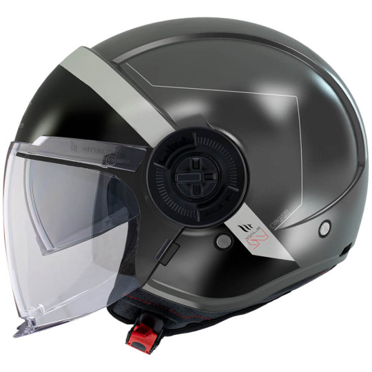 Casco Mt Viale Sv Unit Color Negro Gris Talla Xs