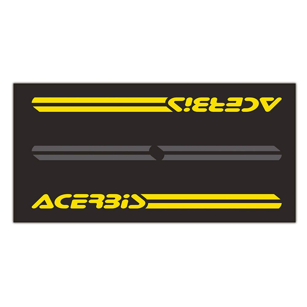 Chubasquero moto Acerbis Mono Logo amarillo negro