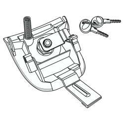 CERRADURA SHAD COMPLETA BAÚL SH29