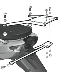 SOPORTE BAÚL SHAD YAMAHA NEO'S 50/125