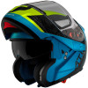 MT casco moto modular Atom SV Adventure B7 azul mate