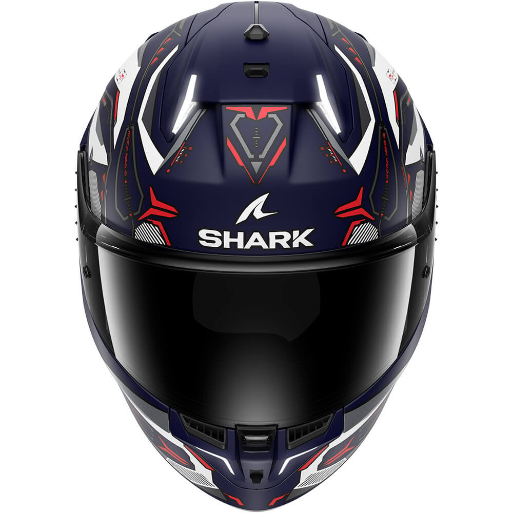 CASCO SHARK SKWAL I3 LINIK MAT COLOR Blanco/Azul/Rojo TALLA M