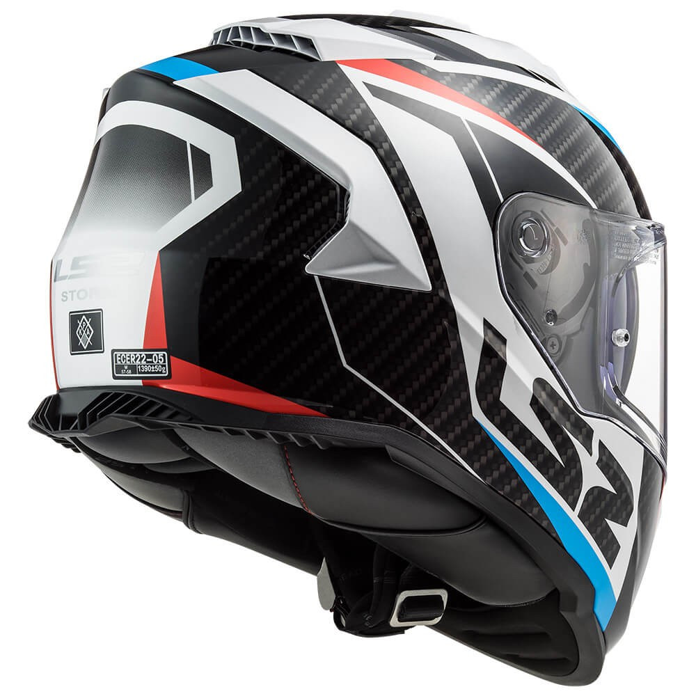 CASCO LS2 INTEGRAL FF800 STORM RACER BLANCO-AZUL-ROJO