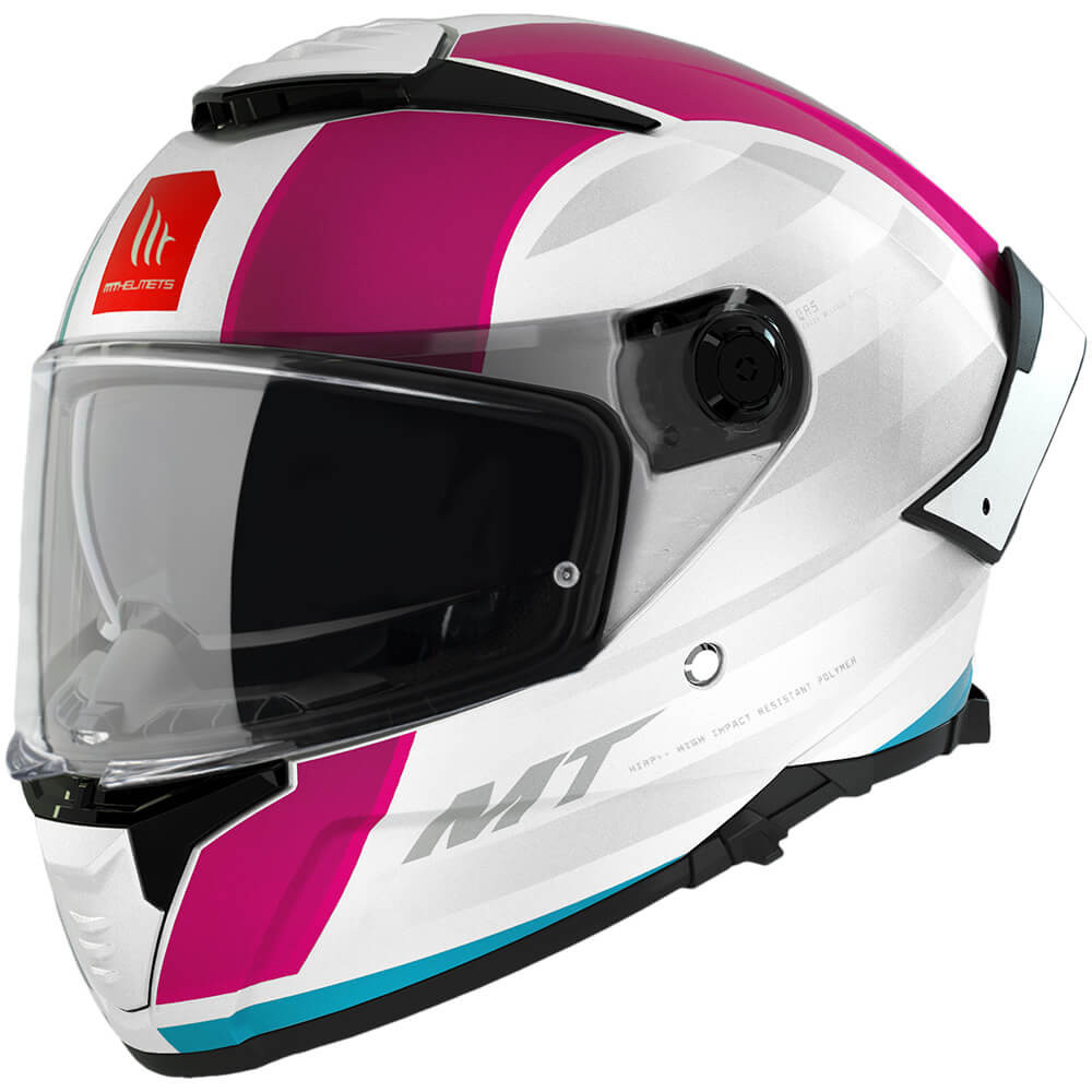 CASCO MT THUNDER 4 SV TREADS COLOR Blanco Rosa TALLA L