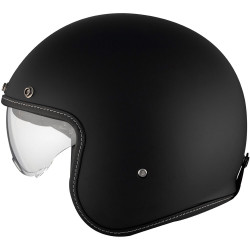 By City casco moto jet Two Strokes negro mate