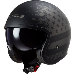 CASCO LS2 OF599 SPITFIRE II BLACK FLAG