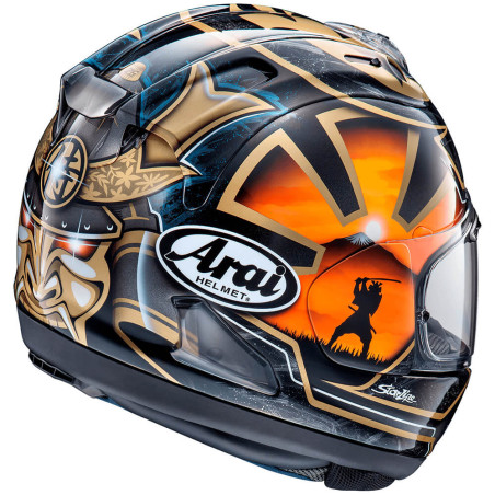 CASCO ARAI RX-7V EVO PEDROSA SPIRIT GOLD