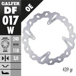 DISCO FRENO GALFER DF017W FIXED WAVE