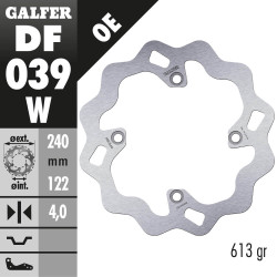 DISCO FRENO GALFER DF039W FIXED WAVE