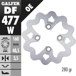 DISCO FRENO GALFER DF477W FIXED WAVE