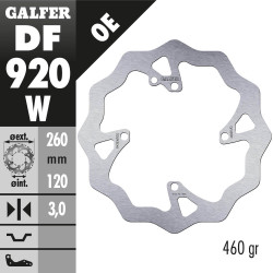 DISCO FRENO GALFER DF920W FIXED WAVE