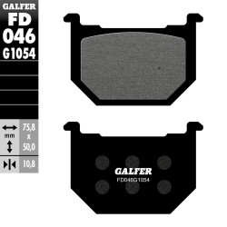 PASTILLAS FRENO GALFER FD046 G1054 SEMI METAL