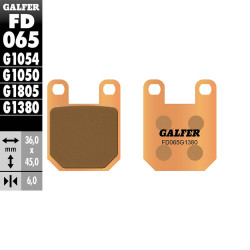 PASTILLAS FRENO GALFER FD065 G1380 SINTERIZADAS SCOOTER