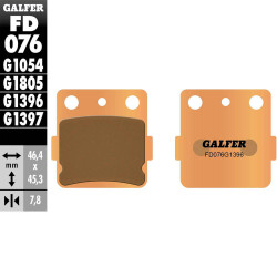 PASTILLAS FRENO GALFER FD076 G1396 SINTERIZADAS OFF ROAD