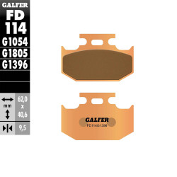 PASTILLAS FRENO GALFER FD114 G1396 SINTERIZADAS OFF ROAD