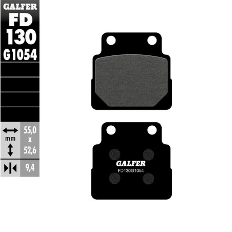 PASTILLAS FRENO GALFER FD130 G1054 SEMI METAL