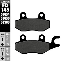 PASTILLAS FRENO GALFER FD145 G1054 SEMI METAL