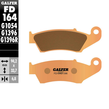 PASTILLAS FRENO GALFER FD164 G1396 SINTERIZADAS OFF ROAD