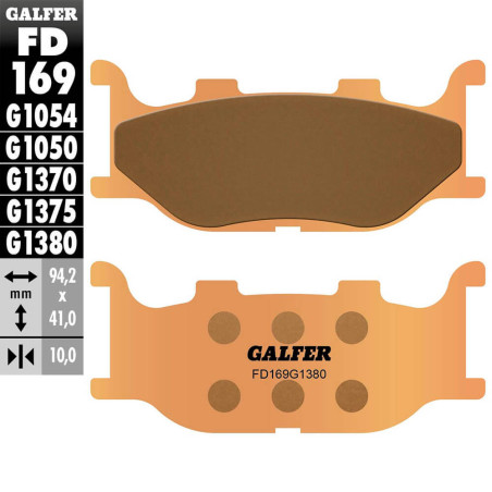 PASTILLAS FRENO GALFER FD169 G1380 SINTERIZADAS SCOOTER