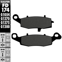 PASTILLAS FRENO GALFER FD174 G1054 SEMI METAL