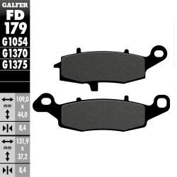 PASTILLAS FRENO GALFER FD179 G1054 SEMI METAL