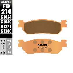 PASTILLAS FRENO GALFER FD214 G1380 SINTERIZADAS SCOOTER