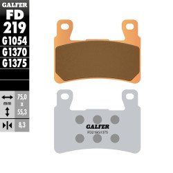 PASTILLAS FRENO GALFER FD219 G1375 SINTERIZADAS SPORT