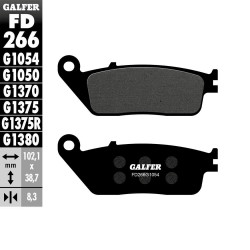 PASTILLAS FRENO GALFER FD266 G1054 SEMI METAL