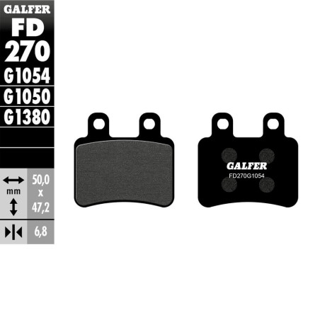 PASTILLAS FRENO GALFER FD270 G1054 SEMI METAL