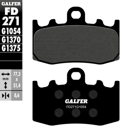 PASTILLAS FRENO GALFER FD275 G1054 SEMI METAL