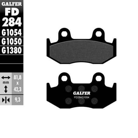 PASTILLAS FRENO GALFER FD284 G1054 SEMI METAL