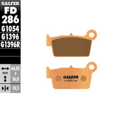 PASTILLAS FRENO GALFER FD286 G1396 SINTERIZADAS OFF ROAD