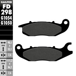 PASTILLAS FRENO GALFER FD298 G1054 SEMI METAL