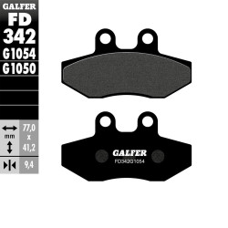 PASTILLAS FRENO GALFER FD342 G1054 SEMI METAL