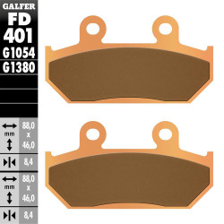 PASTILLAS FRENO GALFER FD401 G1380 SINTERIZADAS SCOOTER