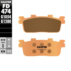 PASTILLAS FRENO GALFER FD474 G1380 SINTERIZADAS SCOOTER