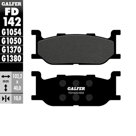 PASTILLAS FRENO GALFER FD142 G1054 SEMI METAL