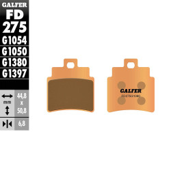 PASTILLAS FRENO GALFER FD275 G1380 SINTERIZADAS SCOOTER