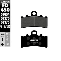 PASTILLAS FRENO GALFER FD450 G1054 SEMI METAL