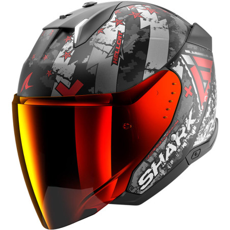 CASCO SHARK SKWAL I3 JET HELLCAT MAT