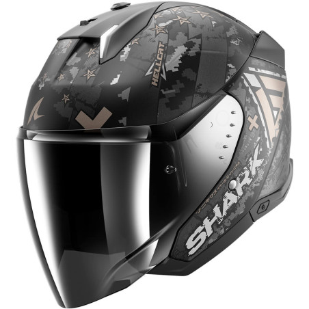 CASCO SHARK SKWAL I3 JET HELLCAT MAT