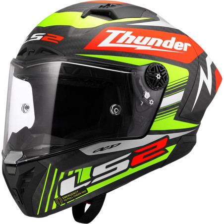 CASCO LS2 FF805 THUNDER GP REPLICA BLACK